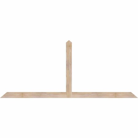 Ekena Millwork Portland Smooth Timber Gable Bracket, Douglas Fir, 84"W x 35"H x 1 1/2"D x 3 1/2"F, 10/12 Pitch GBW084X35X0204POR00SDF